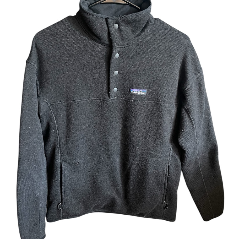 Patagonia Black Snap-T Fleece Pullover